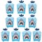 Big Dot of Happiness Shark Zone - Table Decorations - Jawsome Shark Party or Birthday Party Fold and Flare Centerpieces - 10 Count